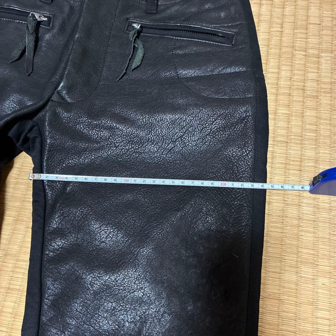 max fritz マックスフリッツ　ヒートガード ハーフレザーパンツ 40 黒