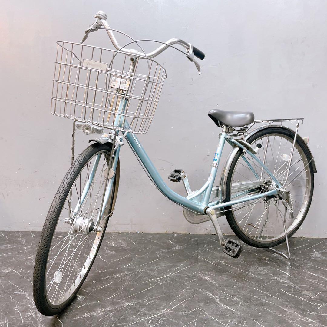 【945】《関西 引き取り》一般車 ママチャリ ブリヂストン 水色 シングル