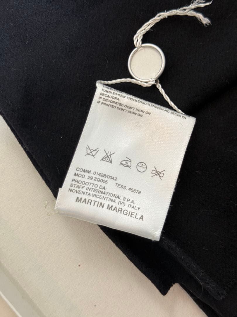 初期　Martin Margiela 04aw カシミア　ストール　ブラック