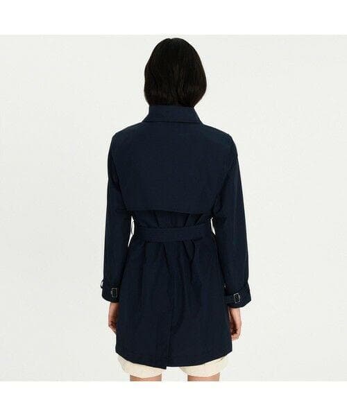 新品 AIGLE ゴアテックス トレンチコート S 36 ネイビー 防水 透湿