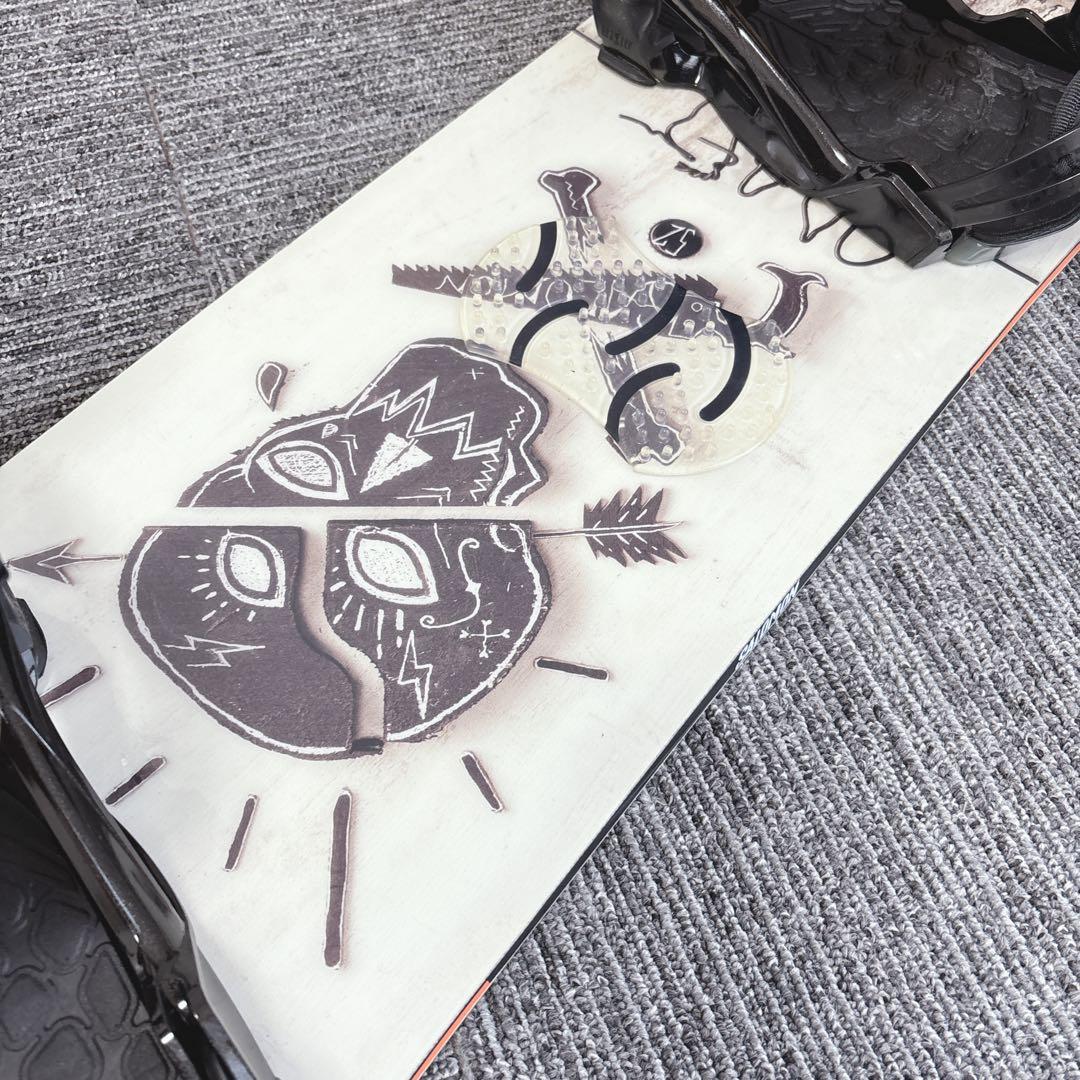 49超豪華❗️サロモン メンズスノーボードセット★スノボ152cm+ビン付