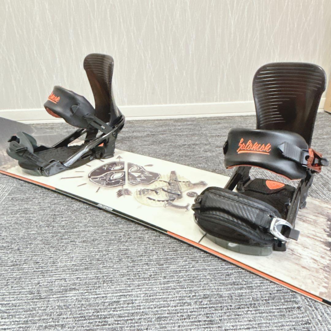 49超豪華❗️サロモン メンズスノーボードセット★スノボ152cm+ビン付