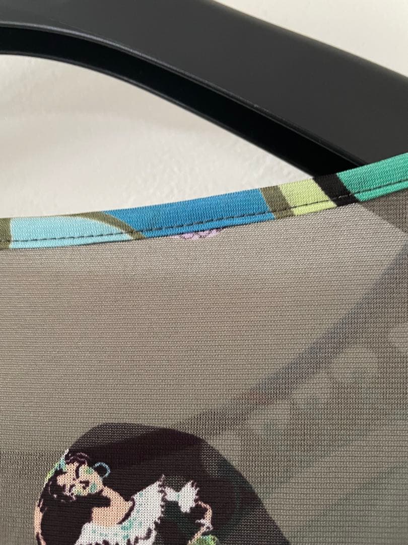 トクコプルミエブォルノースリーブ チュニック マルチカラーカーキ系(訳あり)