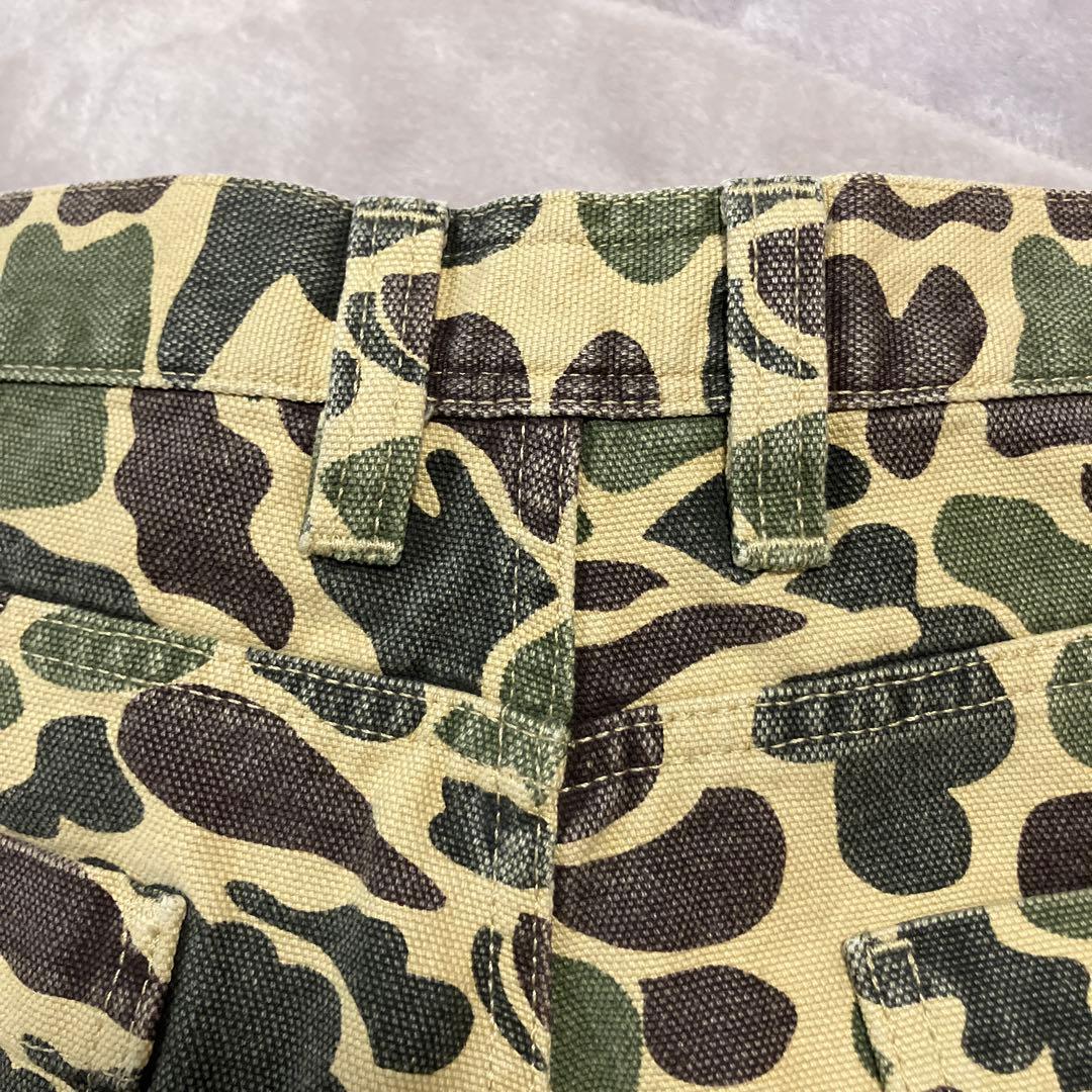 Stüssy カモフラージュ ダブルニー　ワークパンツ 30