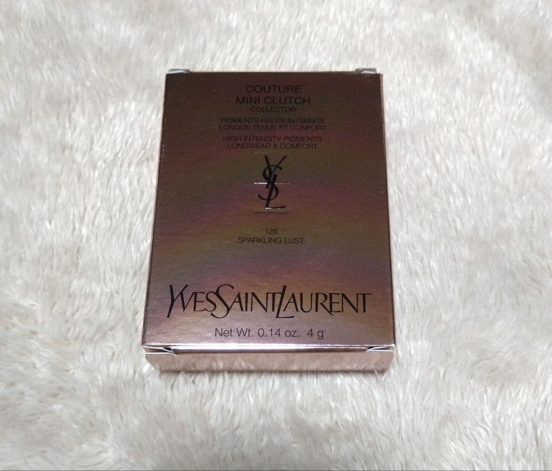 未開封 イヴサンローラン クチュールミニクラッチ 126 スパークリングラスト