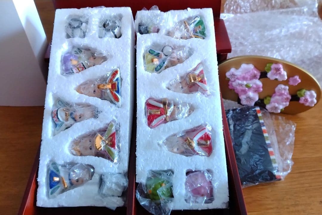 未使用◆ ローズ・オニール◆キューピー雛人形3段飾り◆