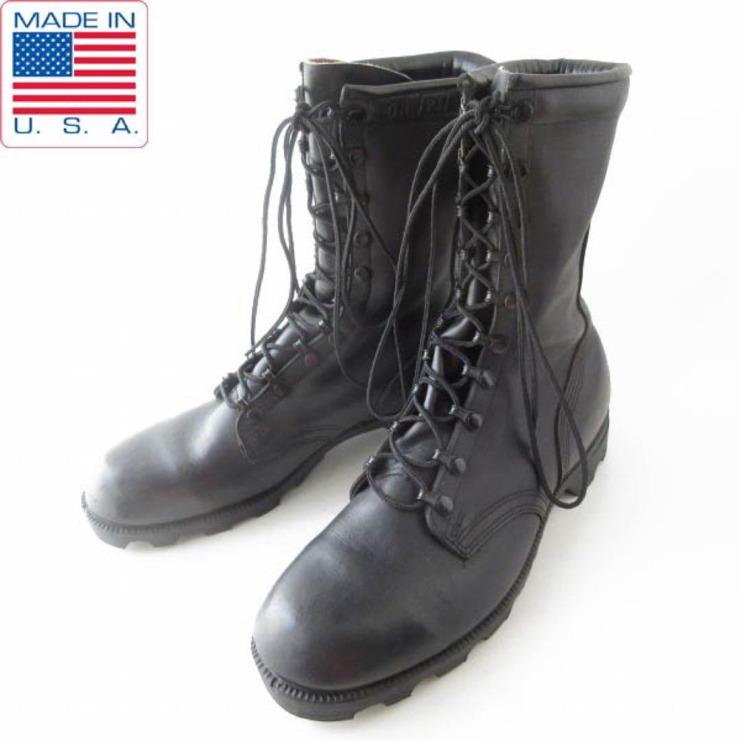 新品 1989年製 USA製 実物 米軍 コンバットブーツ 黒 10R 28cm