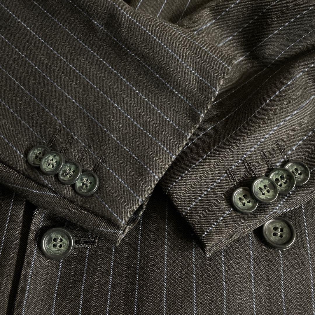 極美品 England製 極上ウール BALENCIAGA ネクタイ スーツXL