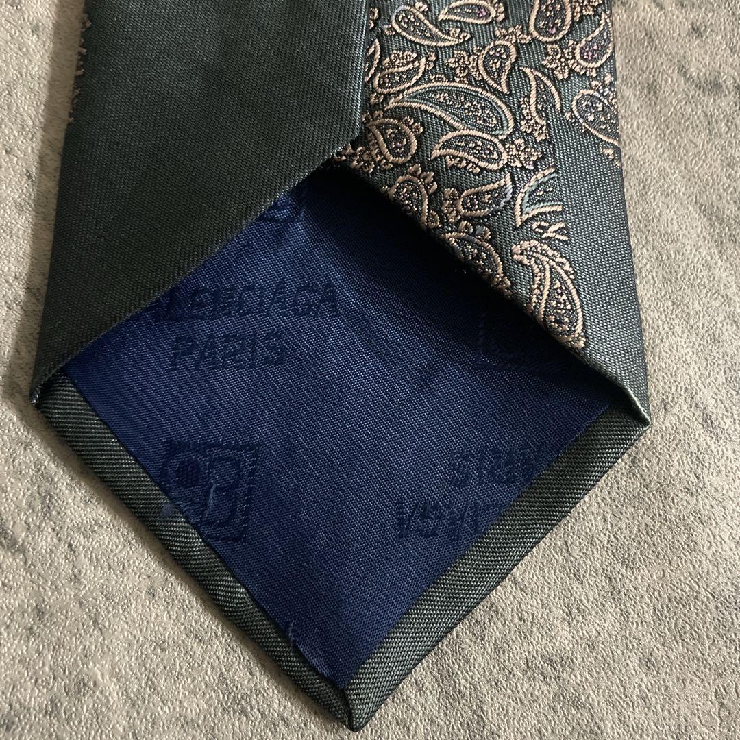 極美品 England製 極上ウール BALENCIAGA ネクタイ スーツXL