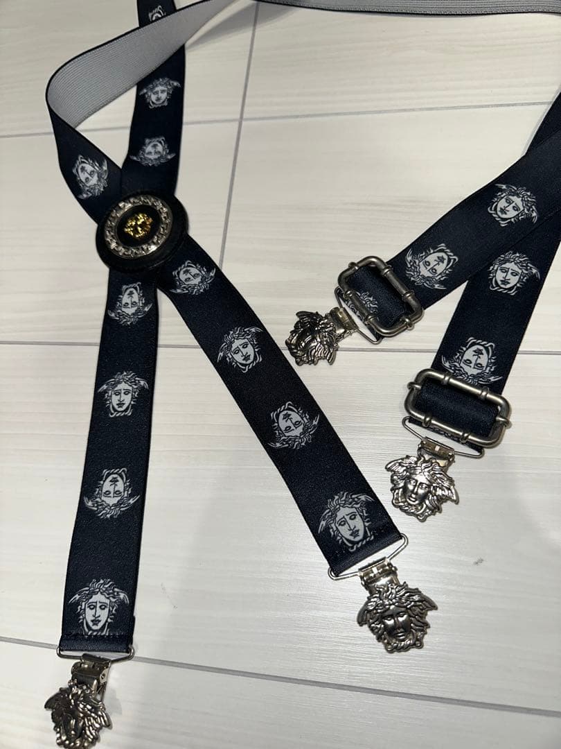 小物 versace vintage suspender