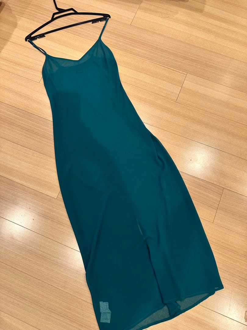 PINKO グリーンタイダイ柄ドレス