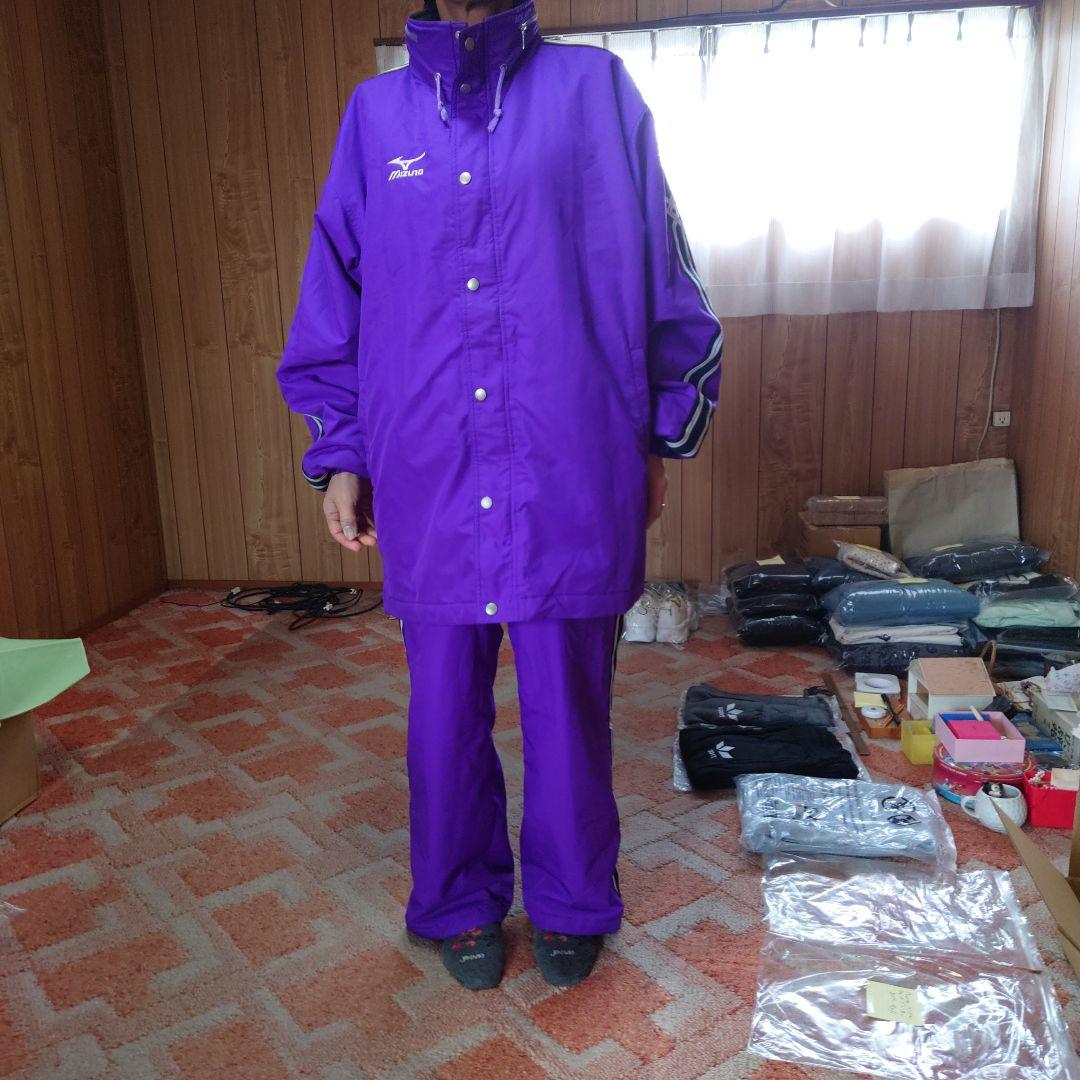 けんちゃん専用 Mizuno パープル ウィンドブレーカー 上下セット