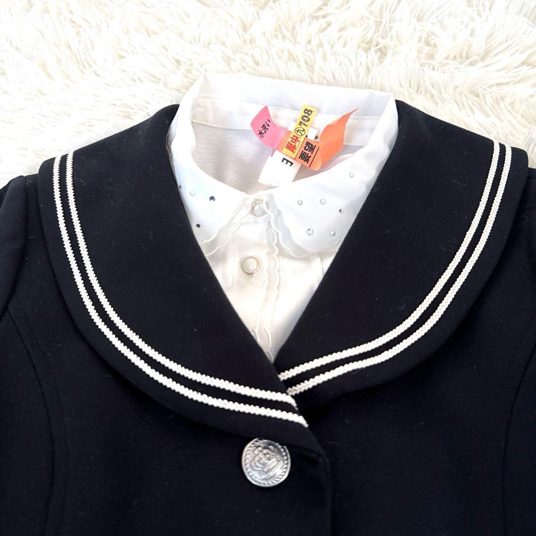 メゾピアノ　フォーマル　セレモニー　ブレザー　セーラー　花柄