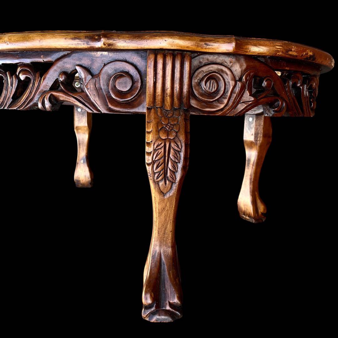 ‼️専用❣️イタリア製 アンティーク 大理石 センターテーブル ロココ　彫刻 猫脚