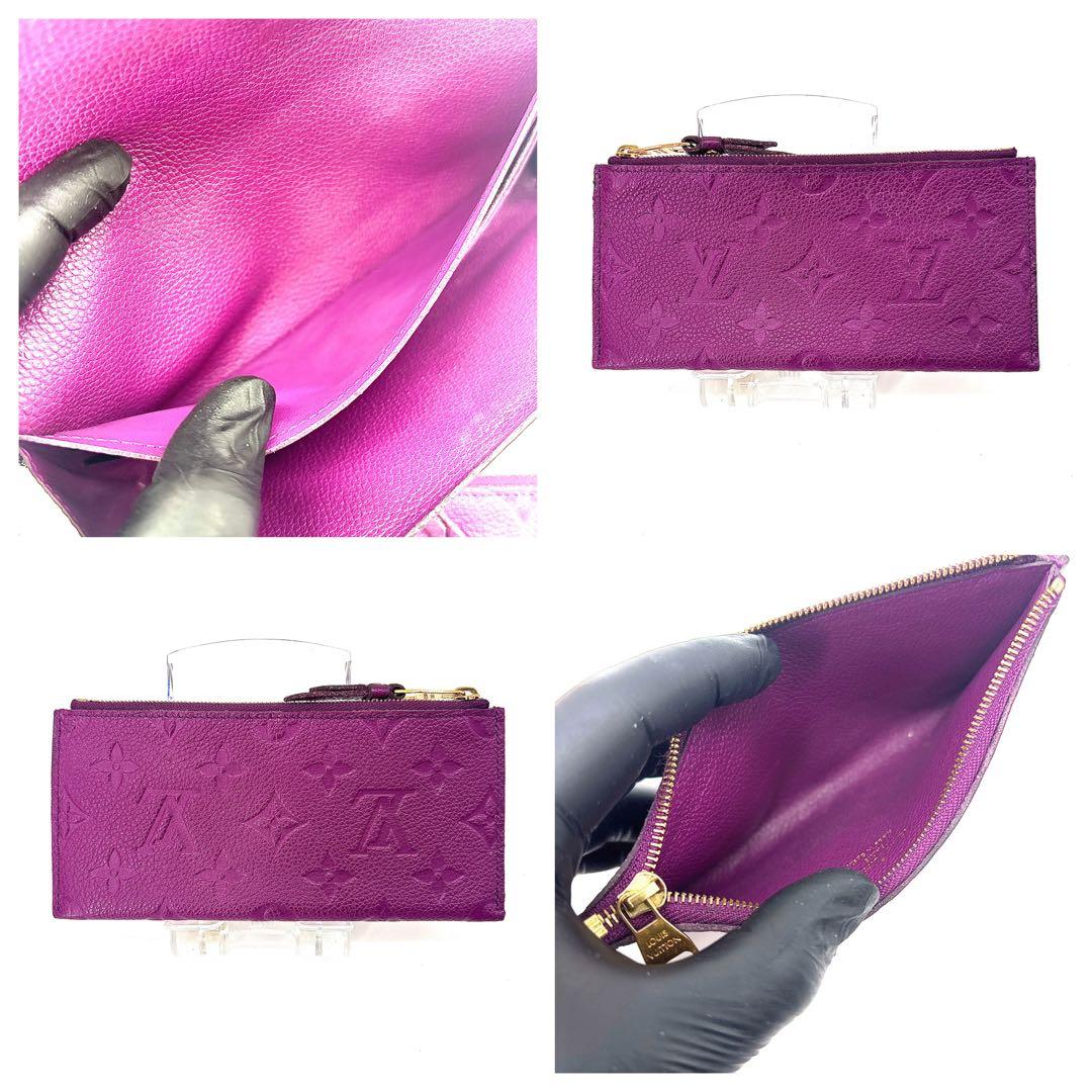 ルイヴィトン アンプラント ポルトフォイユ キュリーズ 長財布　パープル