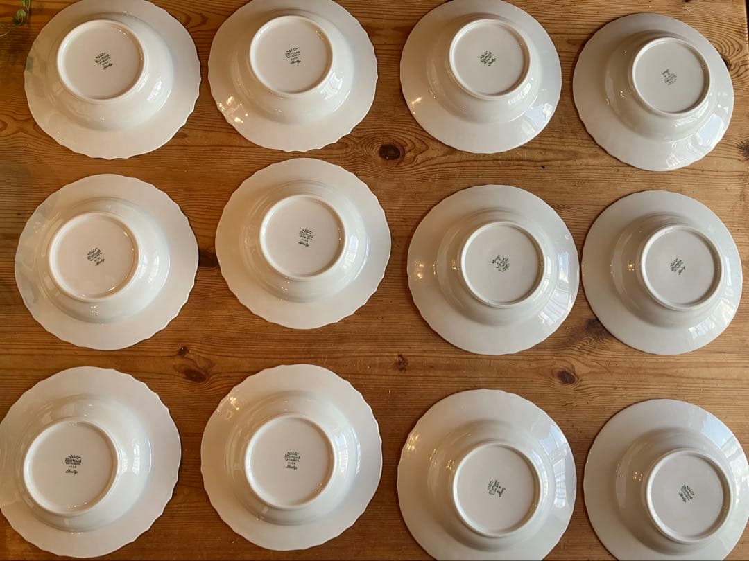 イジクラCEOジノリベッキオホワイト20スーププレート×12