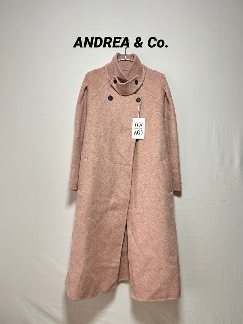 未使用☆ ANDREA & Co. ペールウールコート F