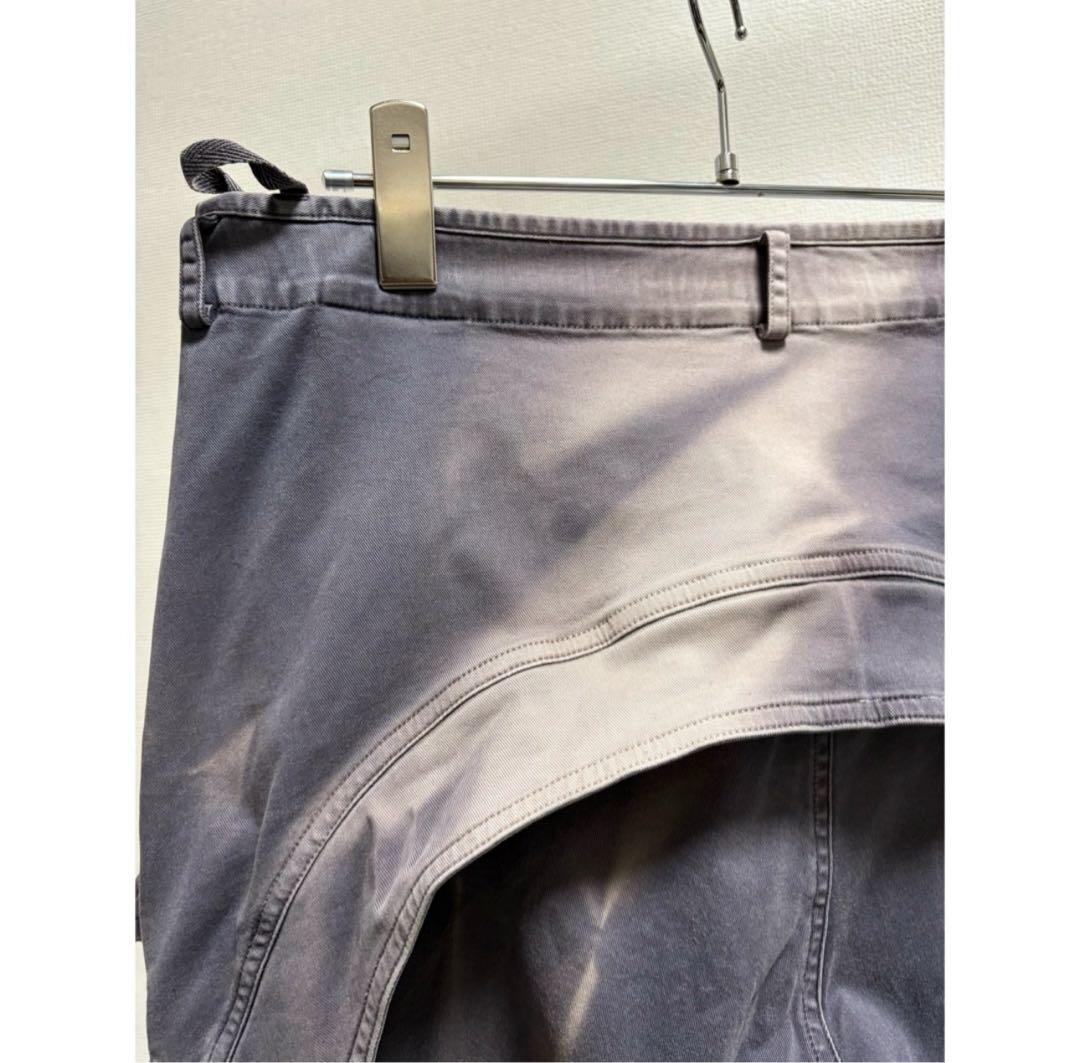 00s Y2K griffin \"ナス紺鬼焼け\" 変型 バッグデザイン パンツ