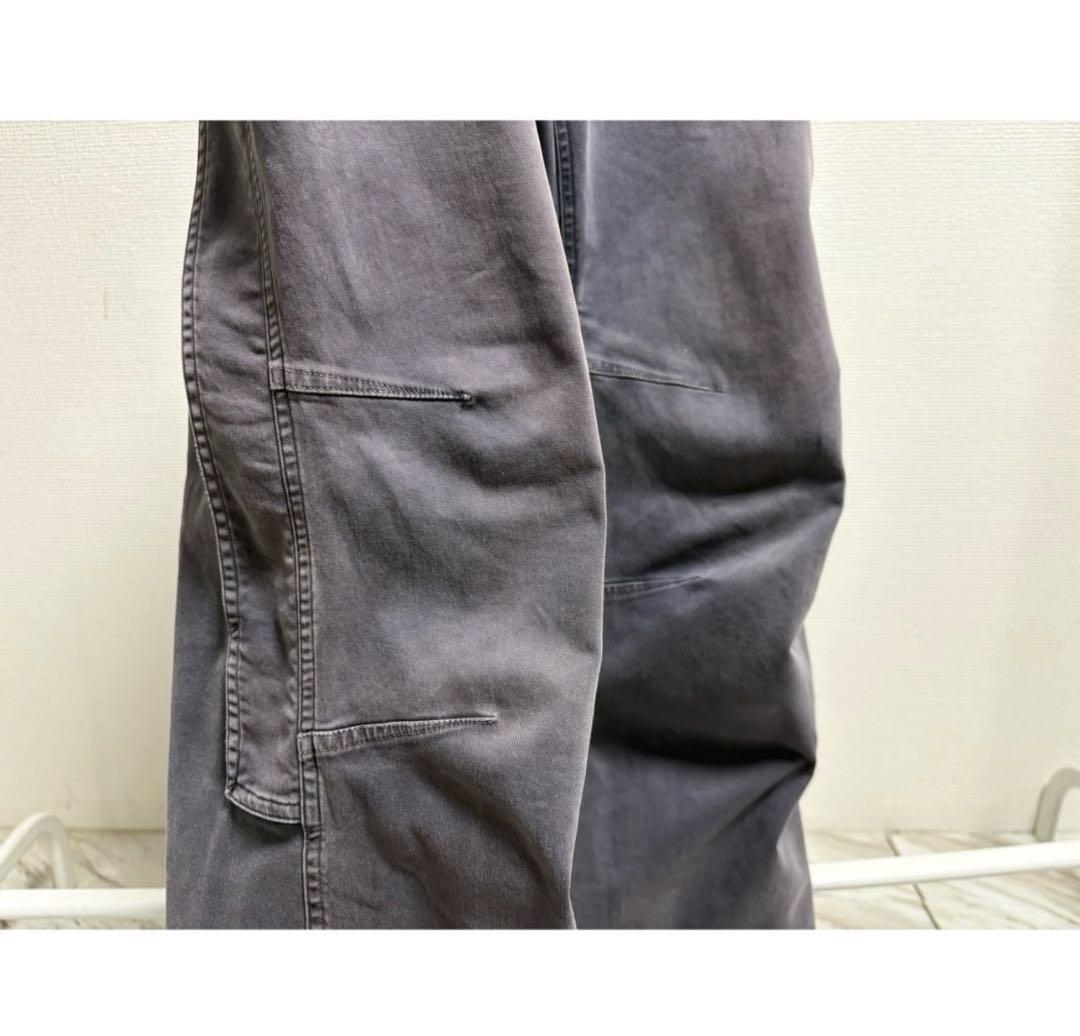 00s Y2K griffin \"ナス紺鬼焼け\" 変型 バッグデザイン パンツ