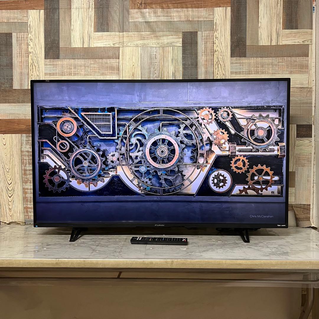 即日受渡❣️全国送フナイ4K50V型地上・BS・110度CSテレビ外付HDD対応