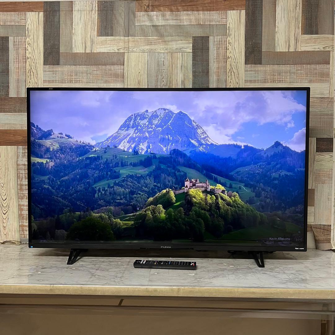 即日受渡❣️全国送フナイ4K50V型地上・BS・110度CSテレビ外付HDD対応