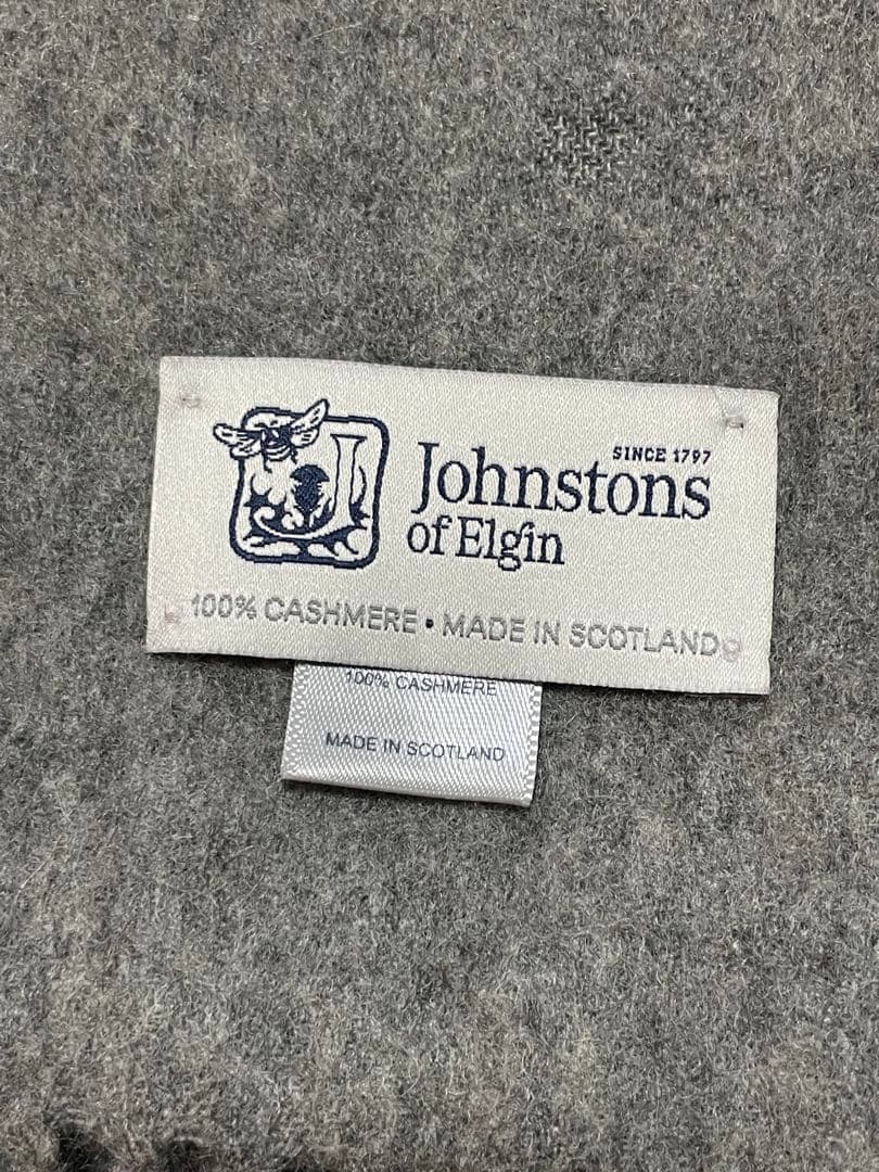 ジョンストンズ&ベグアンドコー　マフラー　ストール　大判　カシミヤ　アンゴラ