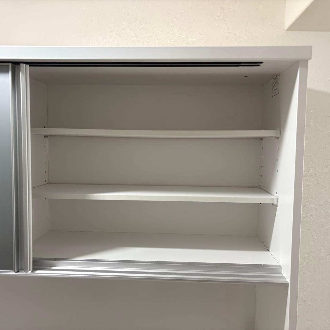 【期限あり】ニトリ食器棚 レジューム 150AG-S WH/150QH-R WH