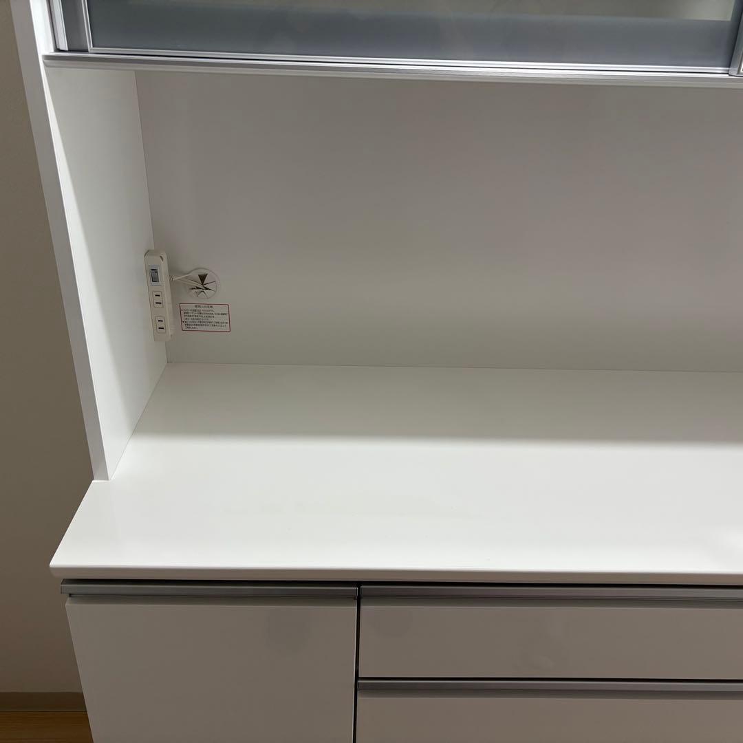 【期限あり】ニトリ食器棚 レジューム 150AG-S WH/150QH-R WH