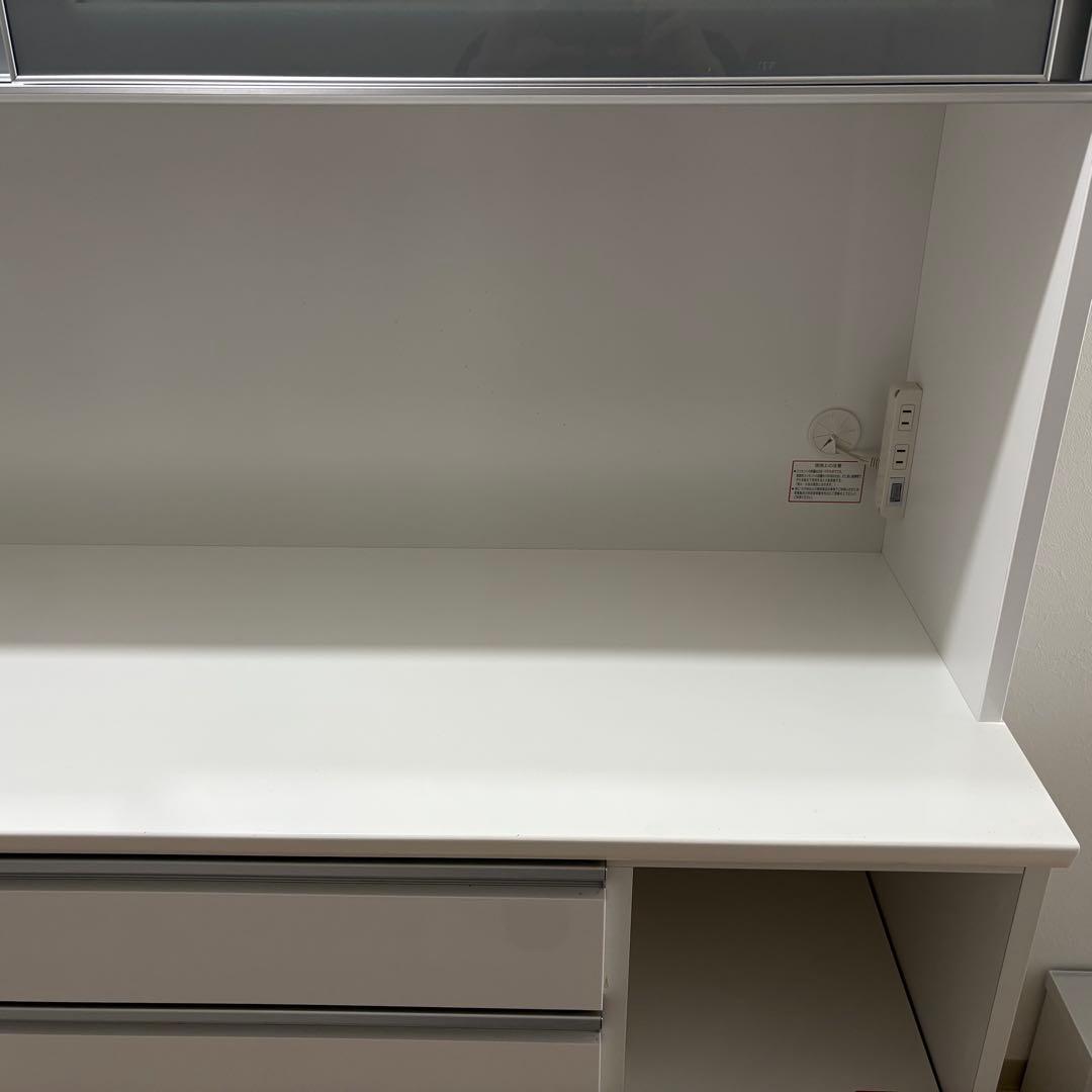 【期限あり】ニトリ食器棚 レジューム 150AG-S WH/150QH-R WH