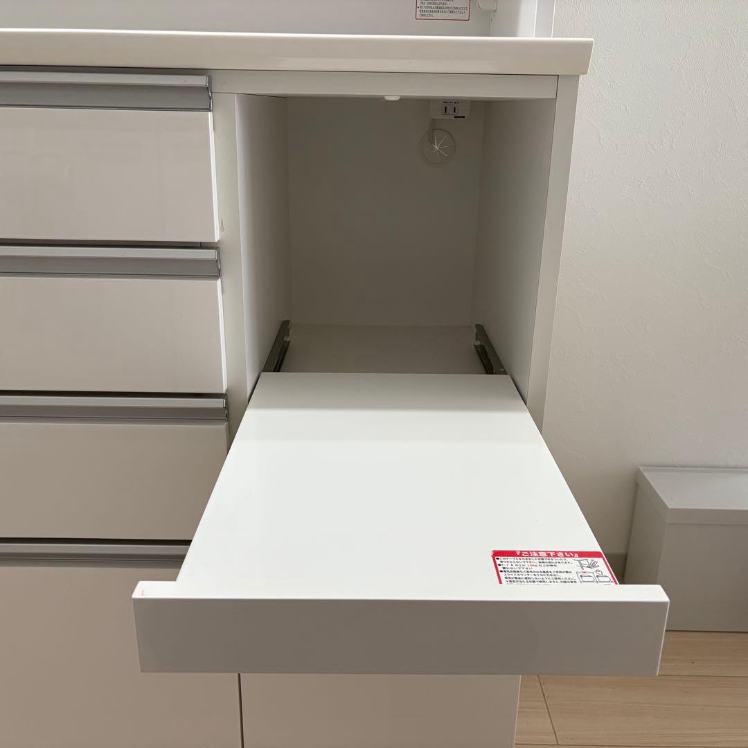 【期限あり】ニトリ食器棚 レジューム 150AG-S WH/150QH-R WH