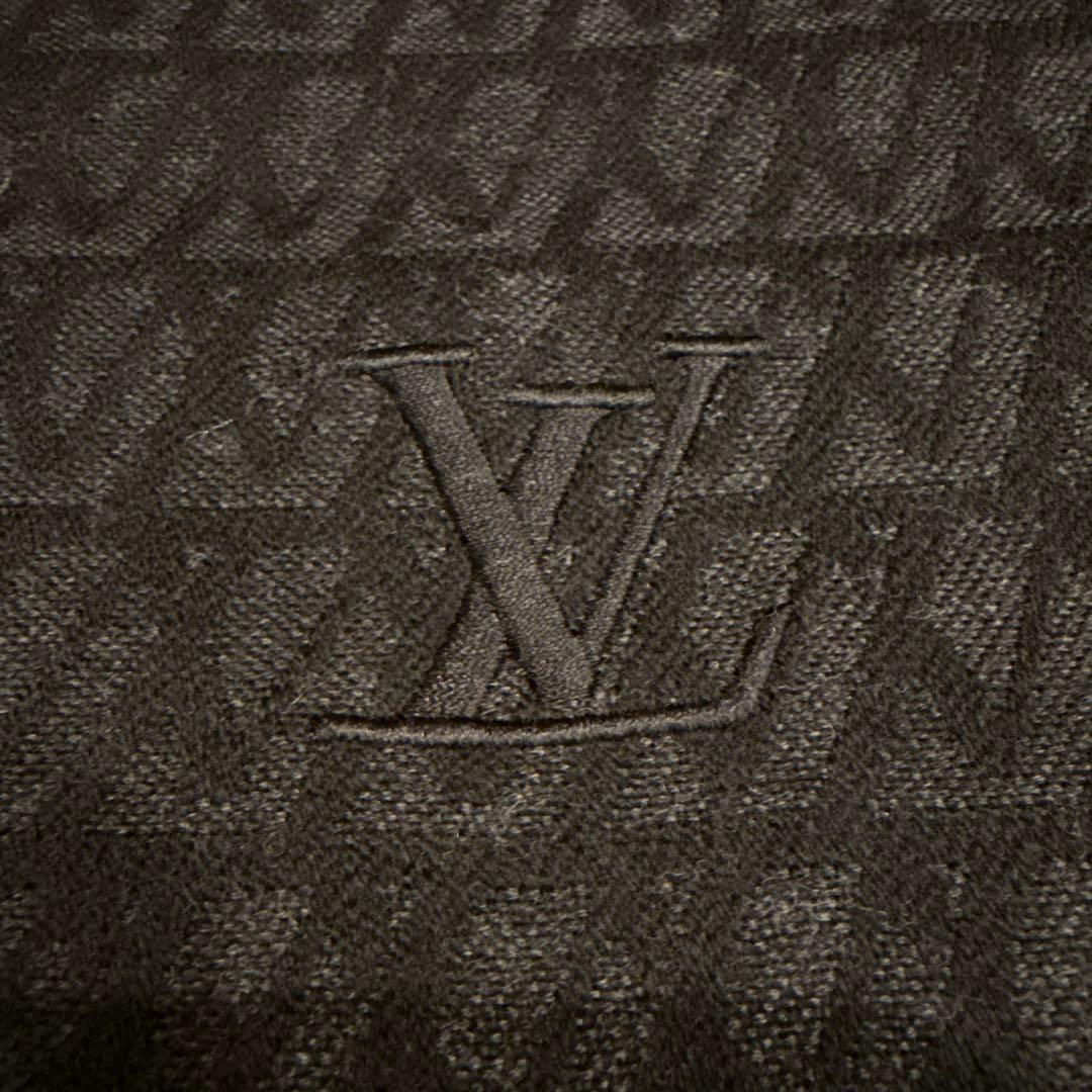 売り切り！ルイヴィトン　マフラー　ストール　ブラック