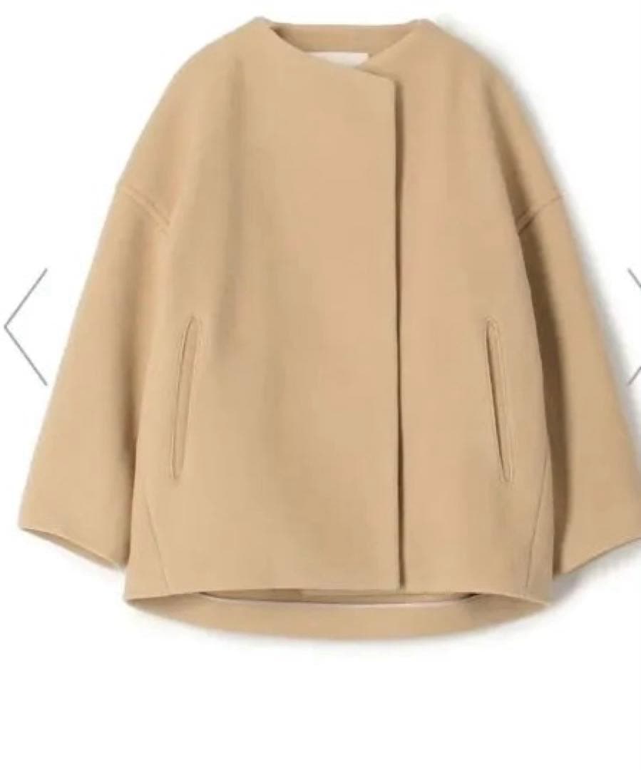 Ballsey ベージュ ノーカラージャケット