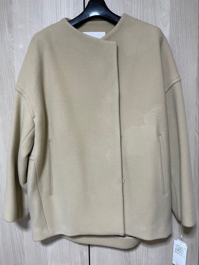 Ballsey ベージュ ノーカラージャケット