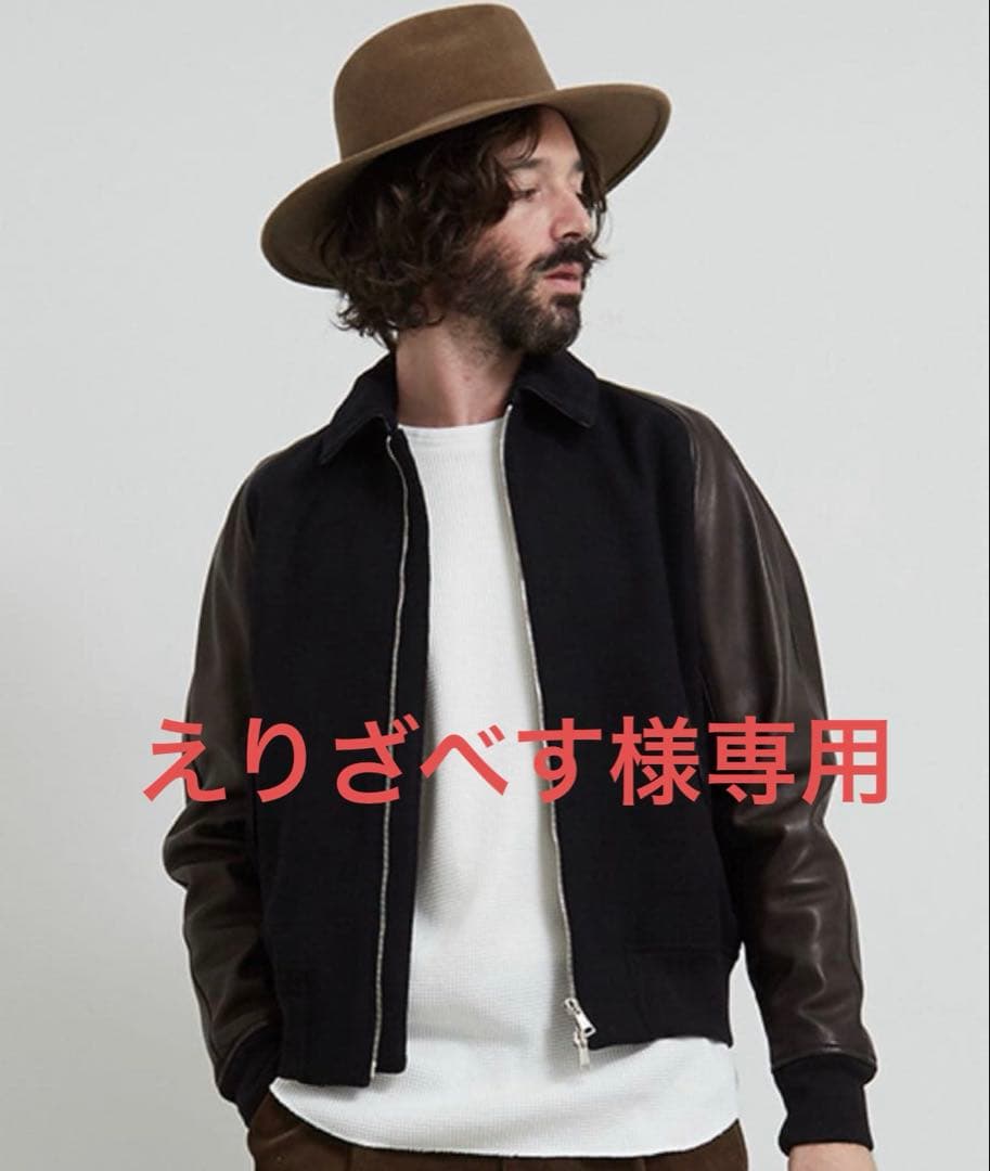 UNITED TOKYO inpelsa レザーコンビブルゾン