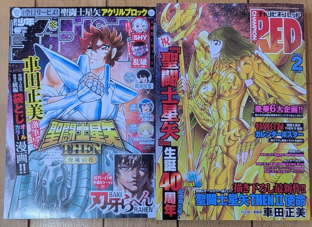 聖闘士星矢 THEN　廃墟の花　Ⅱ使命　2冊セット　チャンピオン