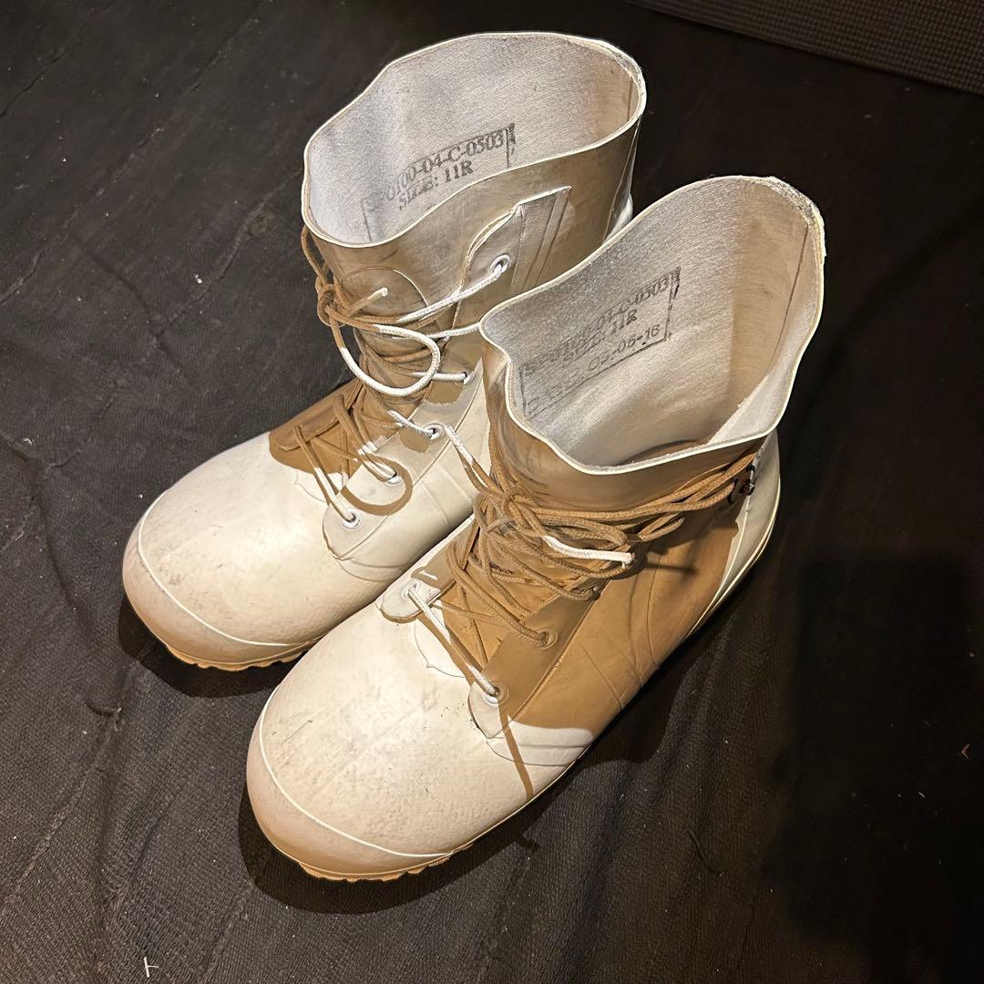 米軍 USARMY バニーブーツ ミッキーマウスブーツ ホワイト 11R