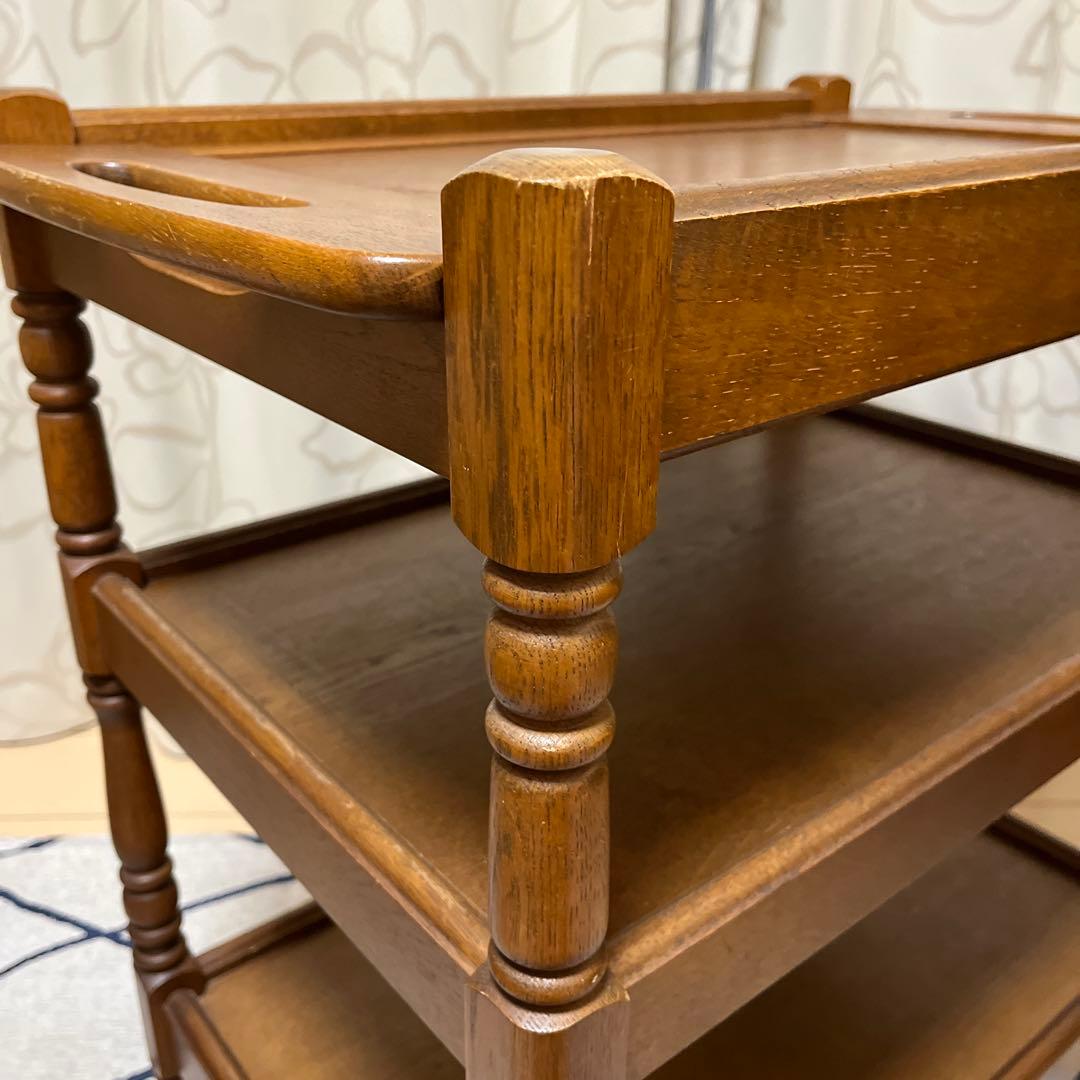 カリモク家具　キッチンワゴン　キャスター交換済