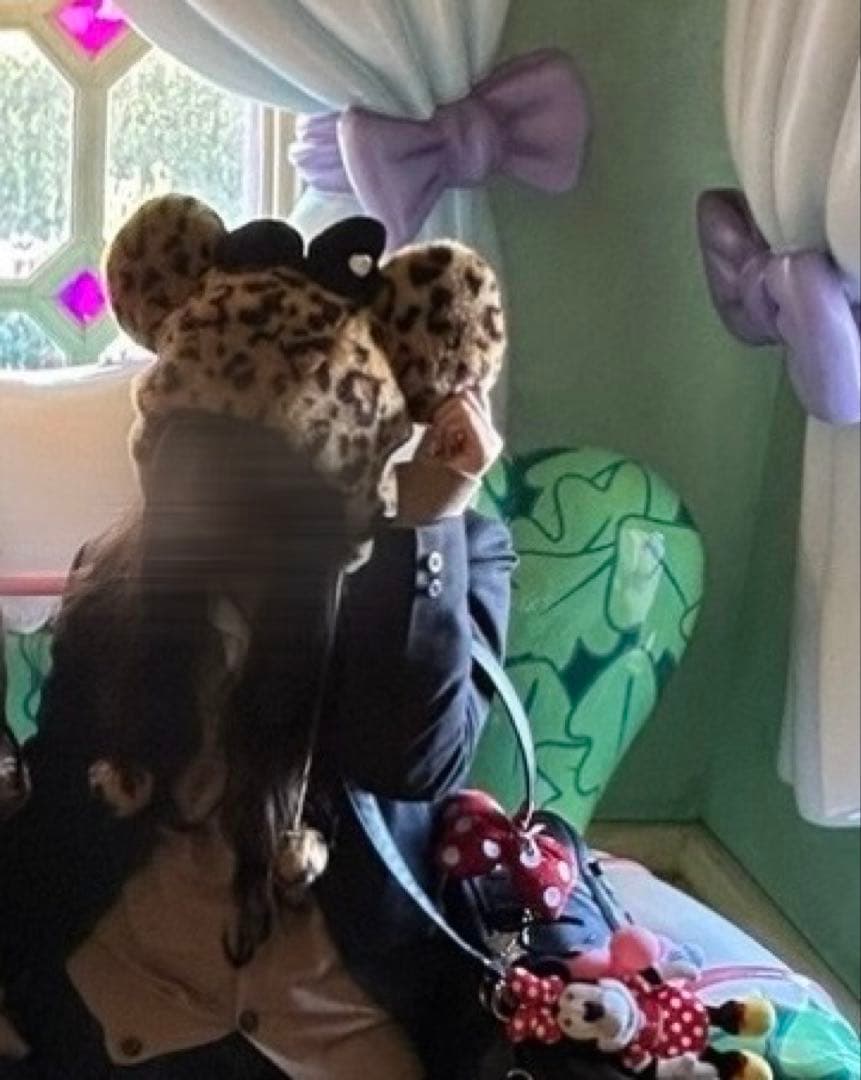 ディズニー ミニーファンキャップ ヒョウ柄