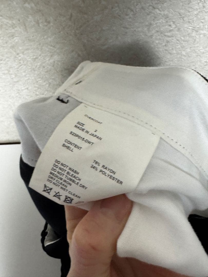 着用2回　OVERCOAT パンツ　スラックス　ブラック　サイズ2 トラウザー