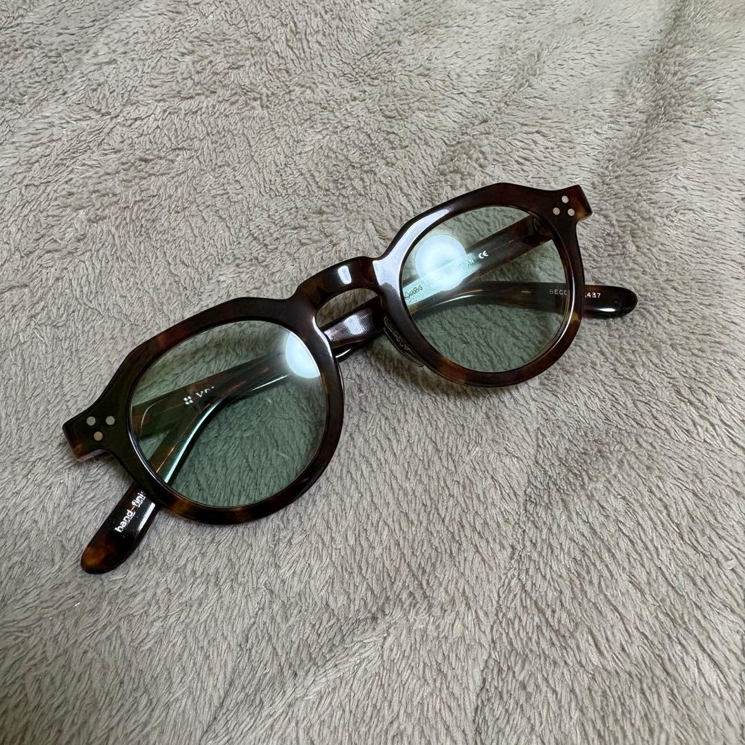 Yellows plus BECCA べっ甲柄 クラウンパント グリーンレンズ