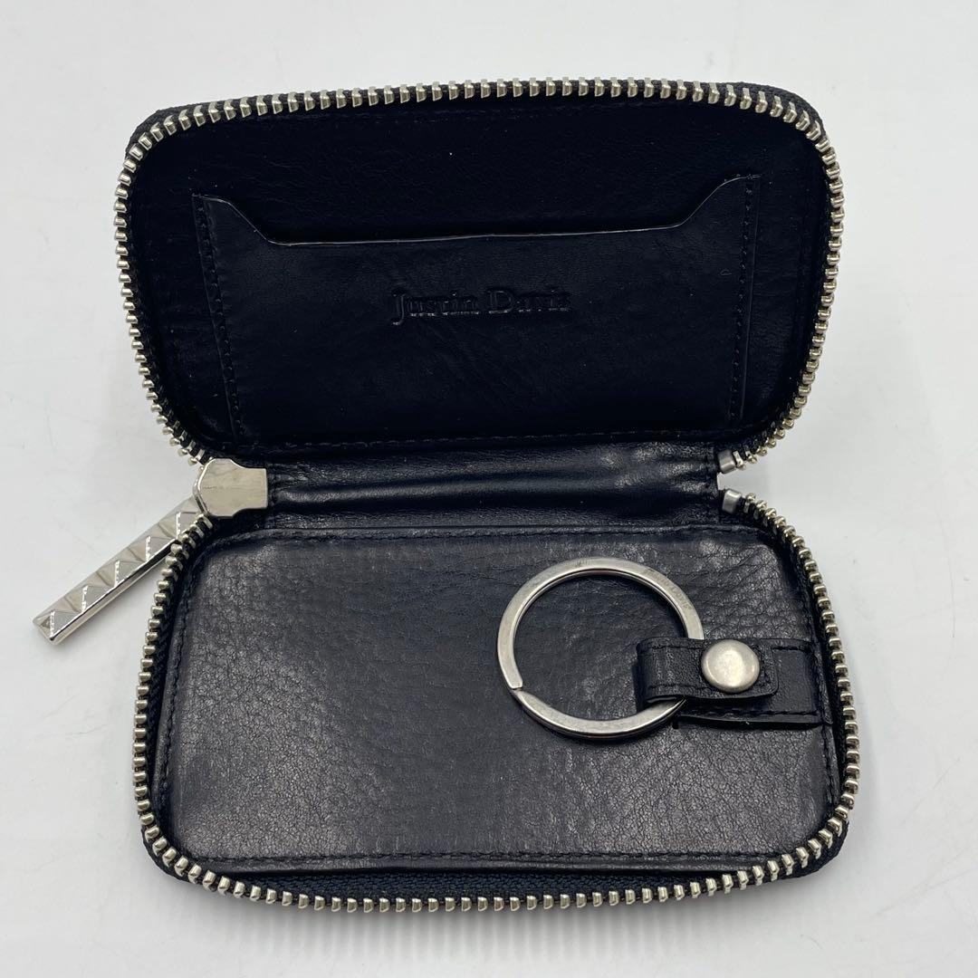 美品　Justin Davis ZIP KEY CASE