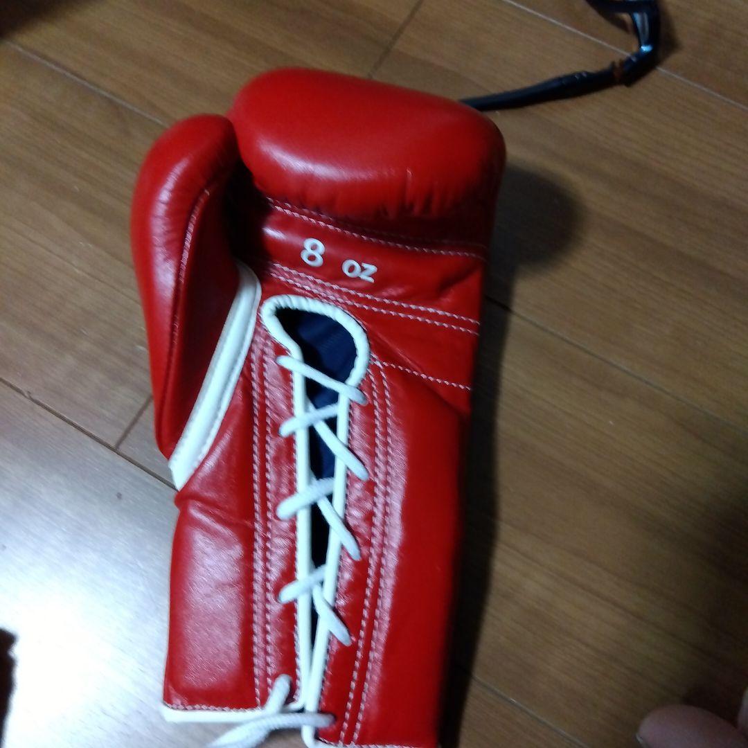 内山高志直筆サイングローブ 赤