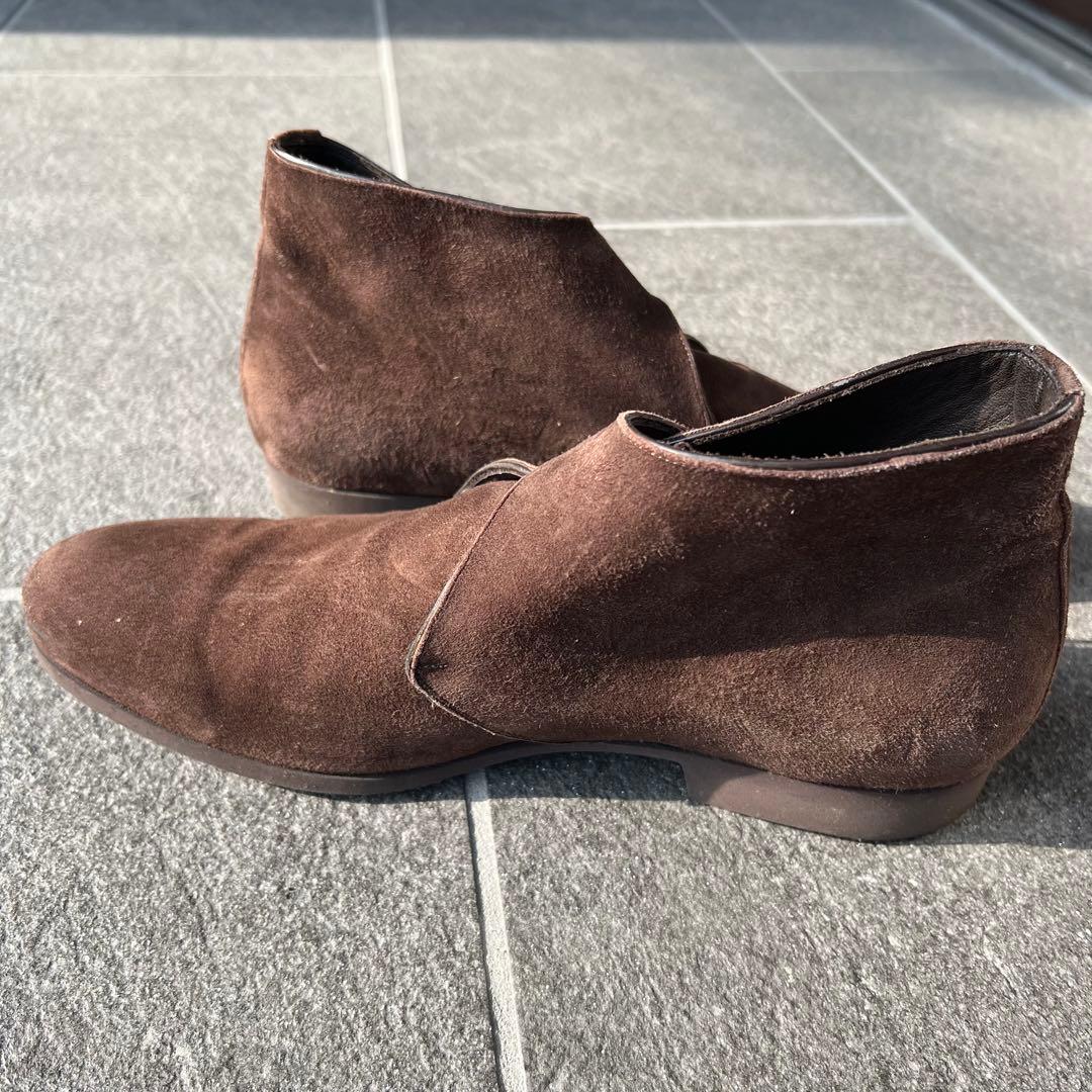 ferranteダークブラウン スエード ドレスシューズ 美品