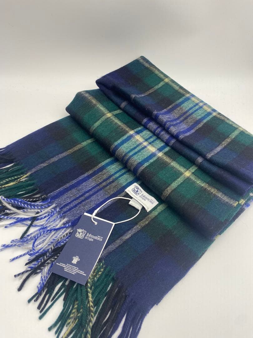 JOHNSTONS ジョンストンズ 大判チェックストール　ドレスゴードン