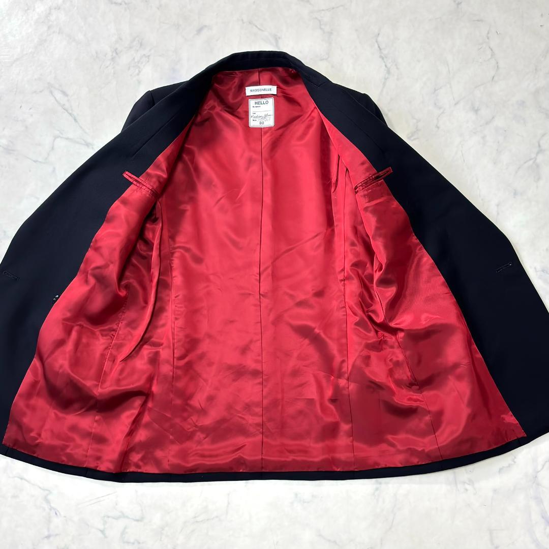 美品希少マディソンブルー HELLO刺繍 紺ブレ ダブル 金ボタン 00 tp9