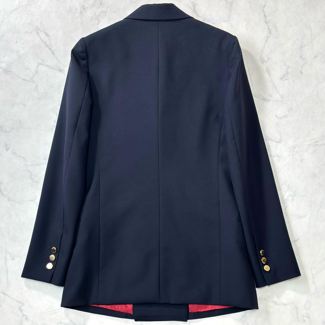 美品希少マディソンブルー HELLO刺繍 紺ブレ ダブル 金ボタン 00 tp9