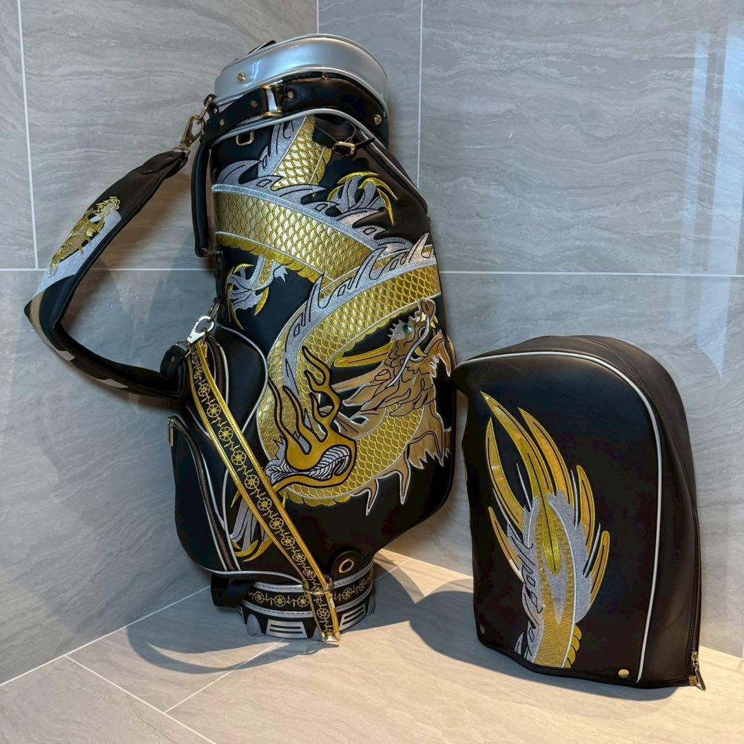 激レア　広田ゴルフ　生鉄　龍　キャディバッグ　3点式　9.0型