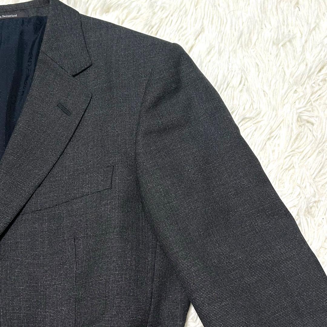 グッチ　スーツセットアップ　46R グレー系　裏地総柄　インターロッキング