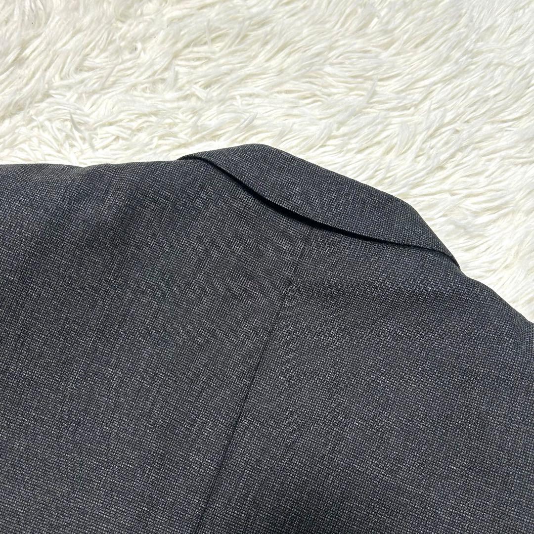 グッチ　スーツセットアップ　46R グレー系　裏地総柄　インターロッキング