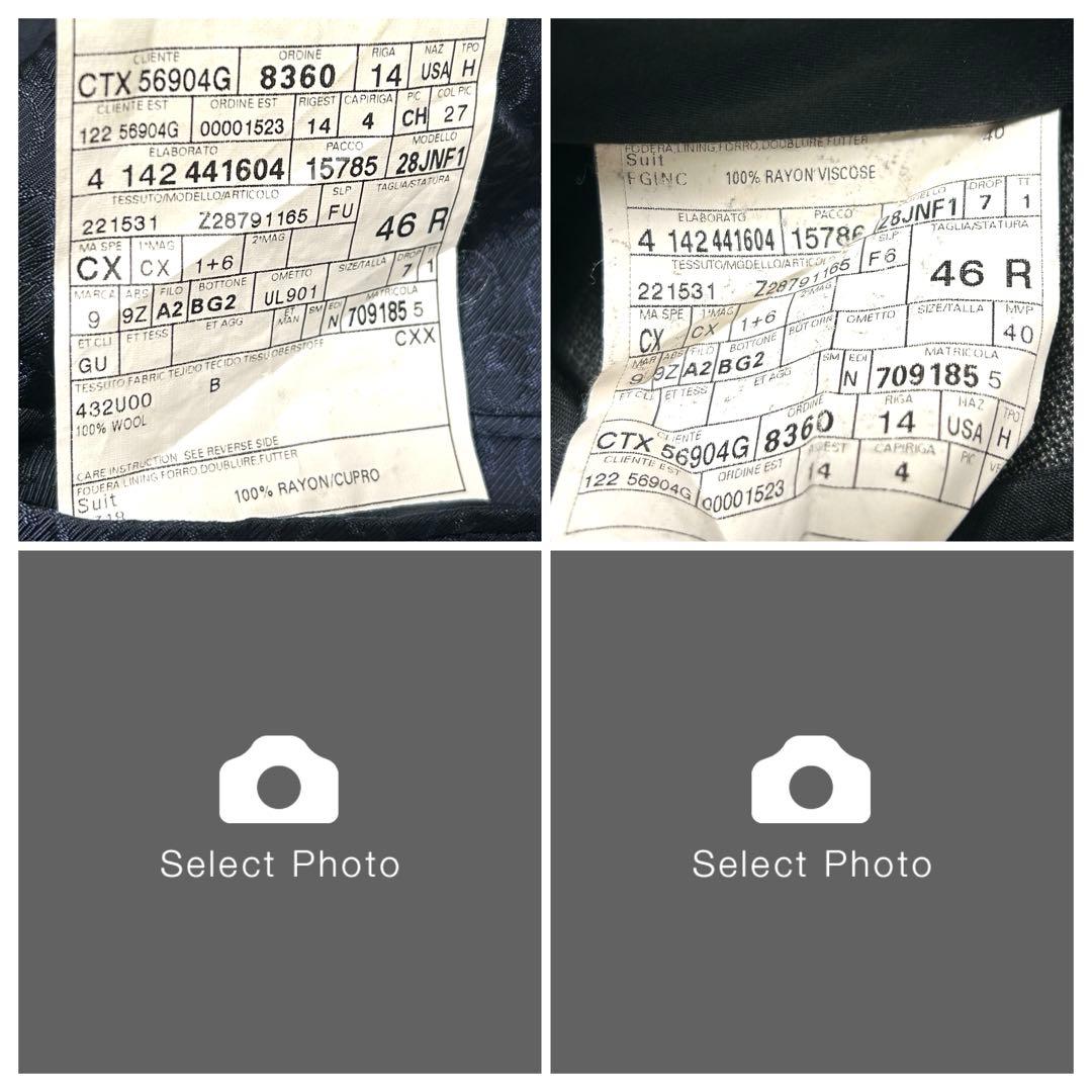 グッチ　スーツセットアップ　46R グレー系　裏地総柄　インターロッキング